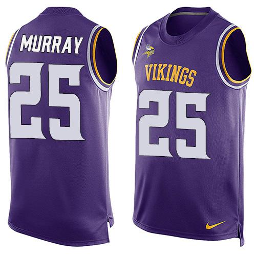 Nike Vikings #25 Latavius Murray Purple Team Color Men's Stitched NFL Limited Tank Top Jersey - Click Image to Close